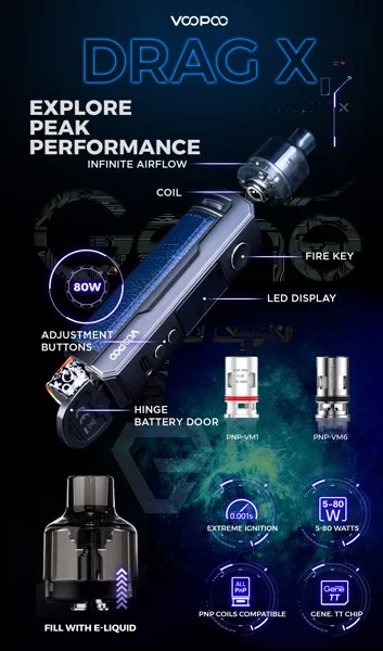 HỆ THỐNG POD DRAG X 80W POD MOD KIT BY VOOPOO