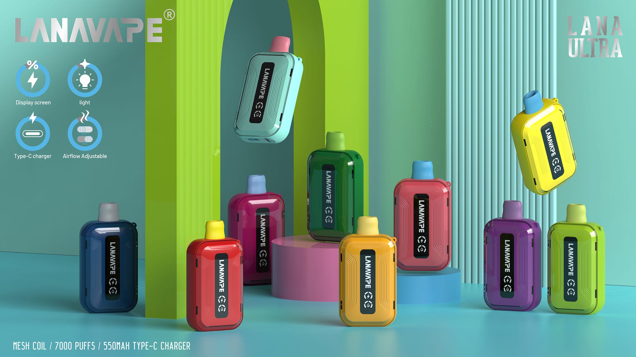 Bảng vị Pod 1 lần Lana Vape Ultra