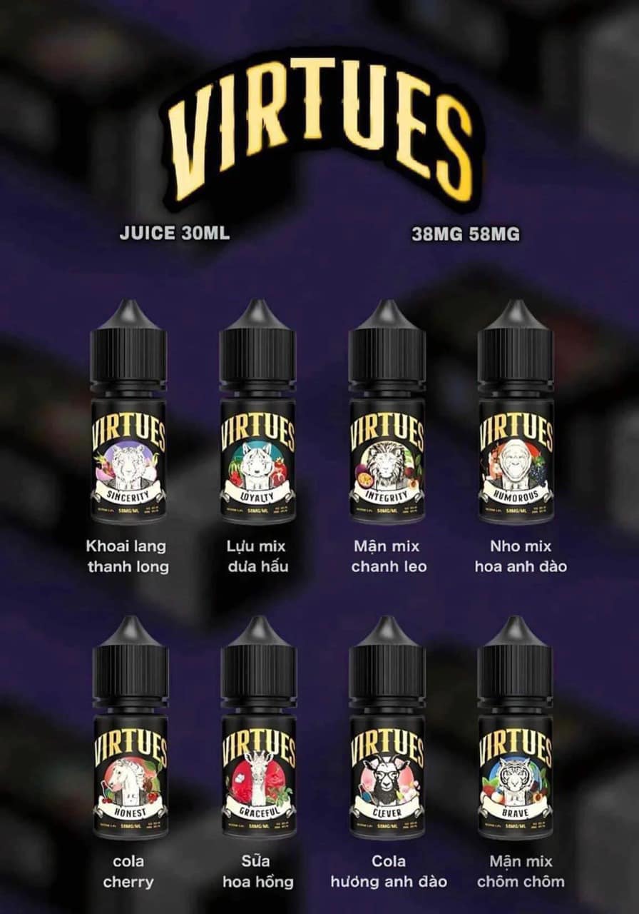 Bảng vị Juice Virtues