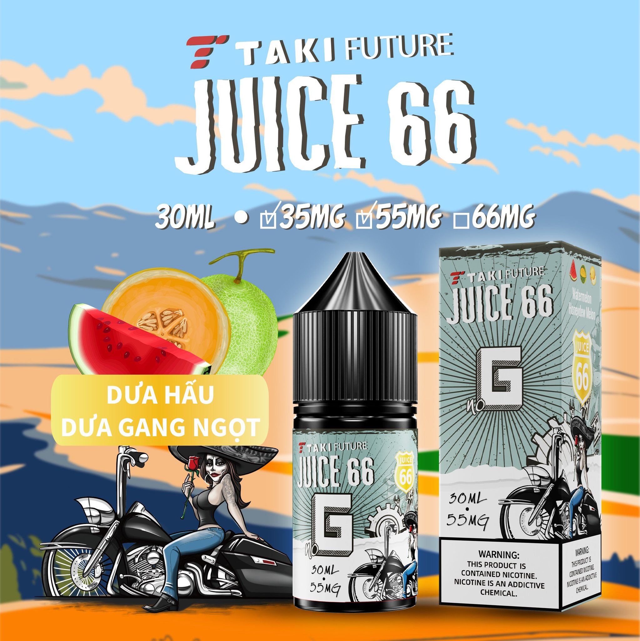 Taki Juice 66 Dưa Hấu Dưa Gang